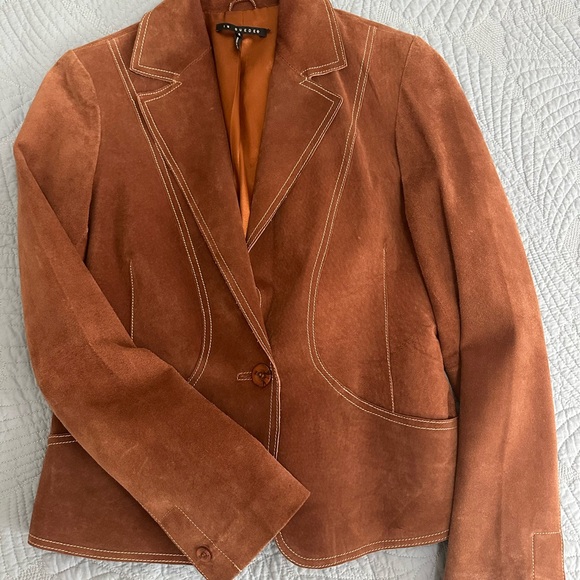 Brown In Suede Women's Blazer - Picture 1 of 6
